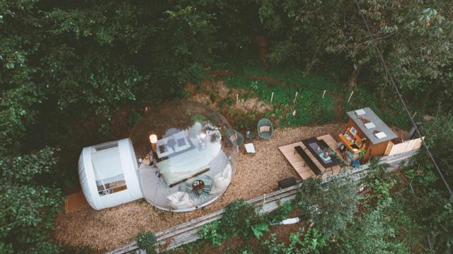 Living Timeless- Bubble Tent Elzach Inklusive Hot Tube Badefass- Schlafen Unterm Sternenhimmel 外观 照片